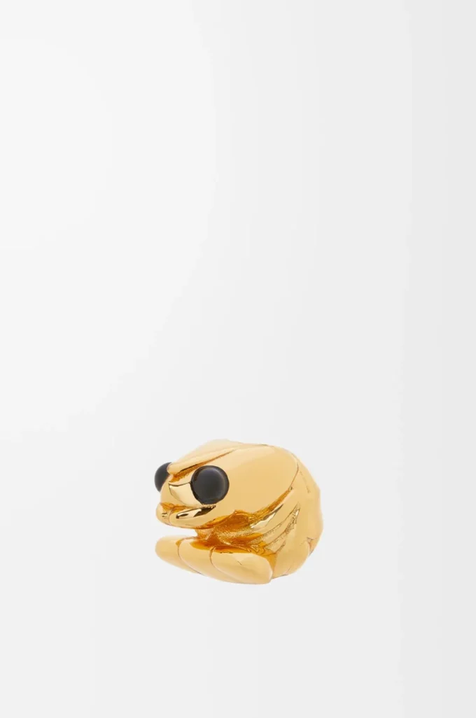 Shrimp dice in metal Gold Shrimp dice in metal Gold