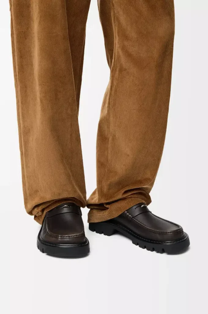 Sierra loafer in brushed-off calfskin Dark Brown Sierra loafer in brushed-off calfskin Dark Brown