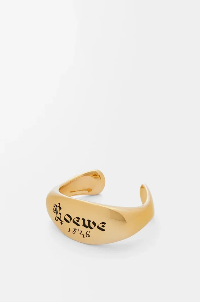 Signet cuff in sterling silver Gold Signet cuff in sterling silver Gold