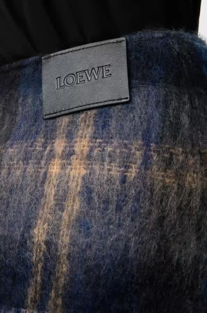 Skirt in mohair and wool blend Blue/Multicolor