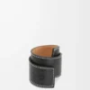Slap bracelet in calfskin Black