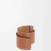 Slap bracelet in calfskin Tan