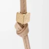 Small Anagram strap in calfskin Sand Tonal/Gold