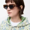 Small Butterfly Screen sunglasses Flamed Havana