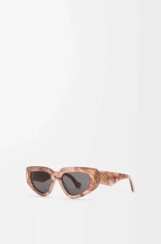Small Butterfly Screen sunglasses Marble Dark Pink