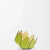 Small cactus pin tray in soft calfskin Meadow Green