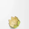 Small cactus pin tray in soft calfskin Meadow Green