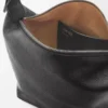 Small Cubi crossbody bag in supple grained calfskin Black