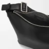 Small Cubi crossbody bag in supple smooth calfskin and jacquard Black