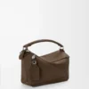 Small Featherlight Puzzle bag in grained nubuck Tundra