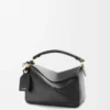 Small Featherlight Puzzle bag in nappa lambskin Black