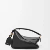 Small Featherlight Puzzle bag in nappa lambskin Black