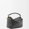Small Featherlight Puzzle bag in nappa lambskin Black