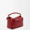 Small Featherlight Puzzle bag in nappa lambskin Burnt Red