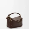 Small Featherlight Puzzle bag in nappa lambskin Dark Chestnut