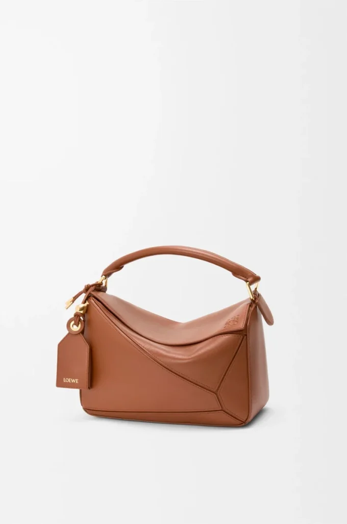 Small Featherlight Puzzle bag in nappa lambskin Pecan Small Featherlight Puzzle bag in nappa lambskin Pecan