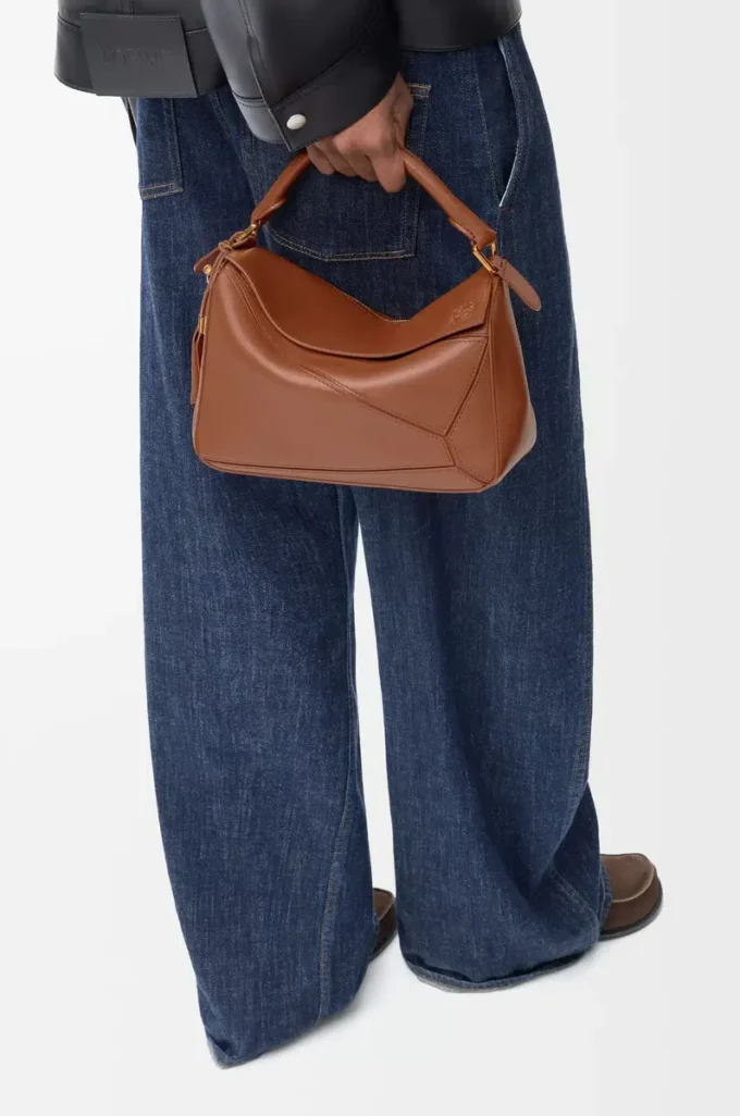 Small Featherlight Puzzle bag in nappa lambskin Pecan Small Featherlight Puzzle bag in nappa lambskin Pecan