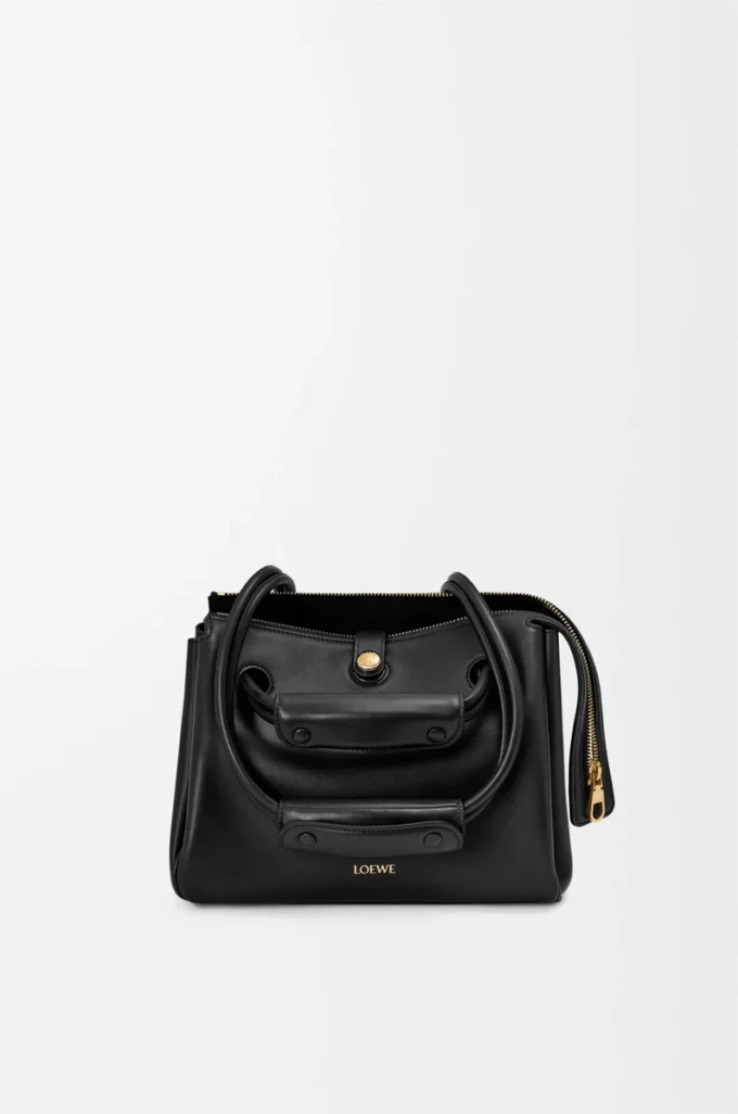 Small Madrid bag in supple calfskin Black