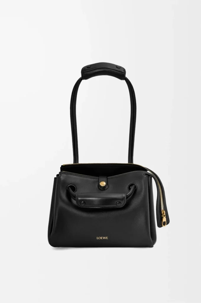 Small Madrid bag in supple calfskin Black