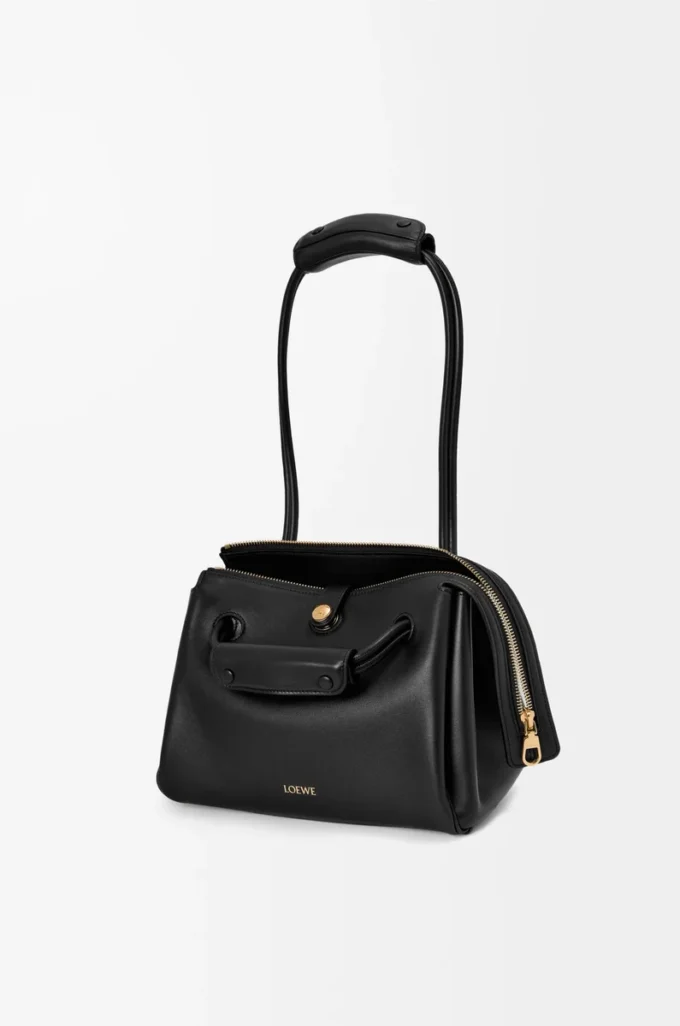 Small Madrid bag in supple calfskin Black