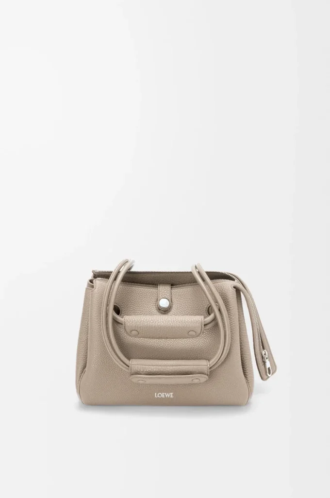 Small Madrid bag in supple grained calfskin Clay Small Madrid bag in supple grained calfskin Clay