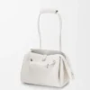 Small Madrid bag in supple grained calfskin Soft White Small Madrid bag in supple grained calfskin Soft White