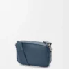 Small Pebble messenger bag in supple grained calfskin Indigo Dye