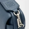 Small Pebble messenger bag in supple grained calfskin Indigo Dye