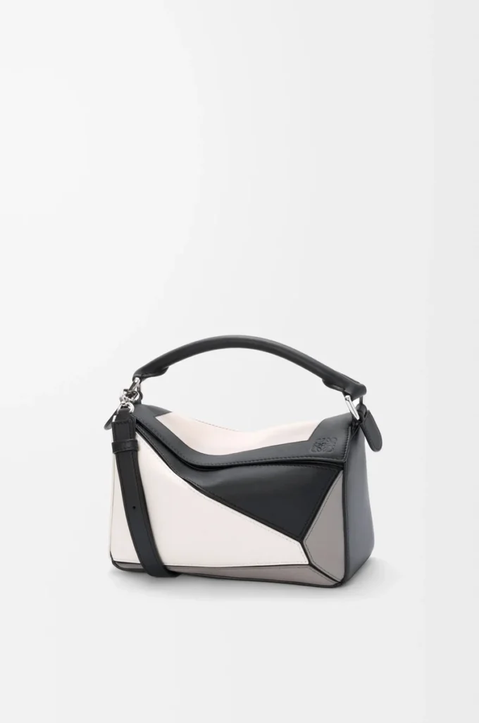 Small Puzzle bag in nappa calfskin Grey/Light Ghost Small Puzzle bag in nappa calfskin Grey/Light Ghost