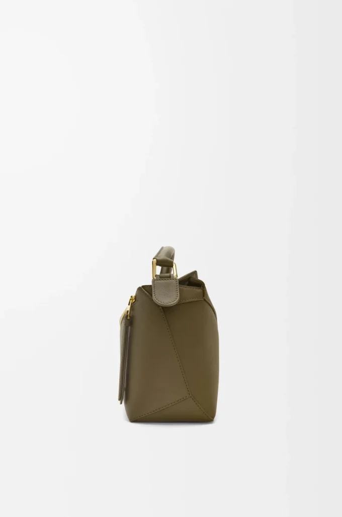 Small Puzzle Edge bag in classic calfskin Dark Khaki Small Puzzle Edge bag in classic calfskin Dark Khaki
