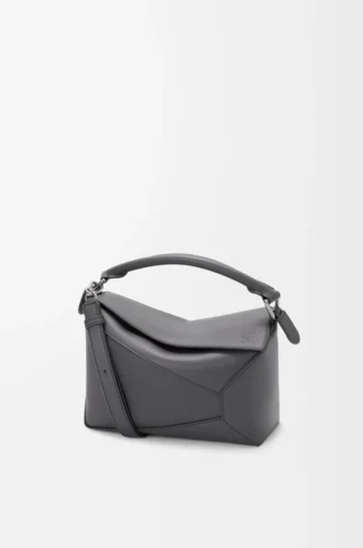 Small Puzzle Edge bag in classic calfskin Slate