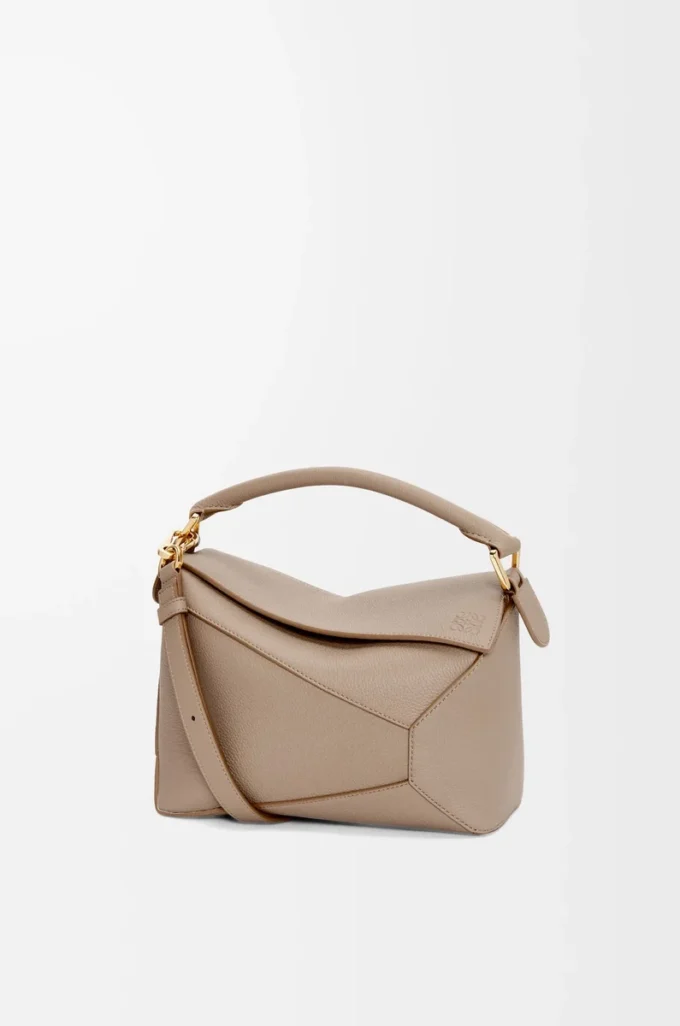 Small Puzzle Edge bag in soft grained calfskin Sand Small Puzzle Edge bag in soft grained calfskin Sand