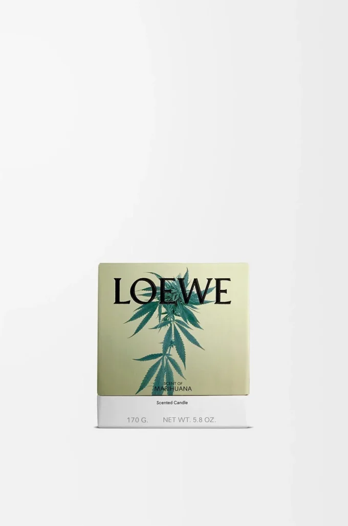 Small Scent of Marihuana candle Dark Green Small Scent of Marihuana candle Dark Green