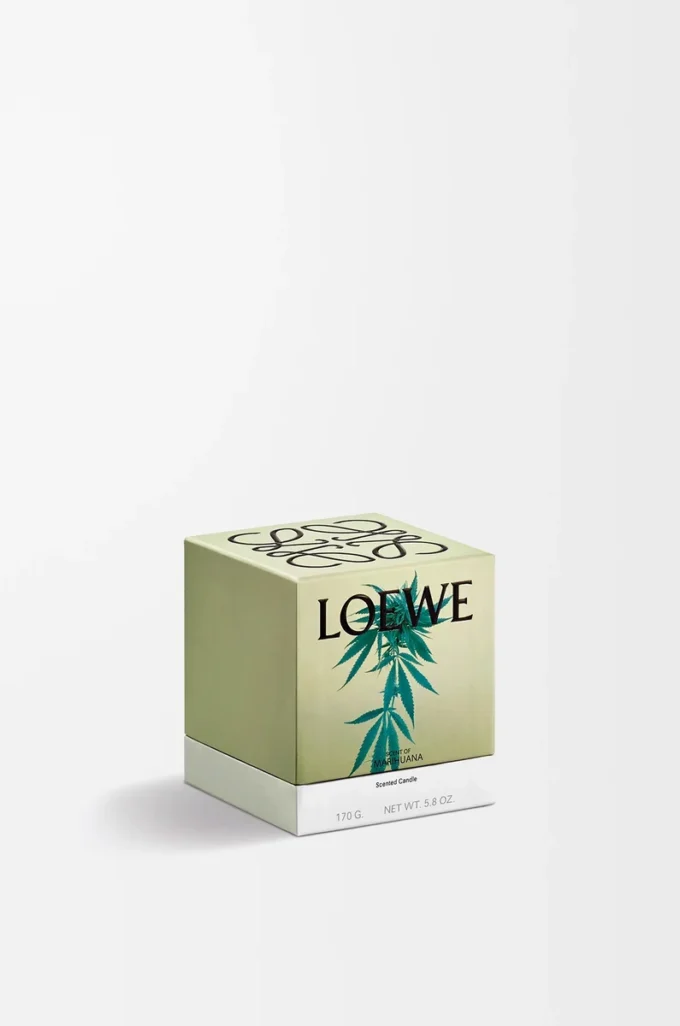Small Scent of Marihuana candle Dark Green Small Scent of Marihuana candle Dark Green