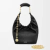 Small Squeeze bag in mellow nappa lambskin Black