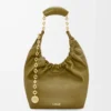 Small Squeeze bag in mellow nappa lambskin Olive