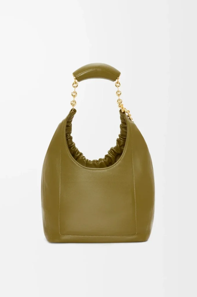 Small Squeeze bag in mellow nappa lambskin Olive