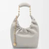 Small Squeeze bag in mellow nappa lambskin Shell Grey