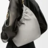 Small Squeeze bag in mellow nappa lambskin Shell Grey