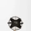 Small Treasure Bako bucket in canvas jacquard and calfskin Natural/Black