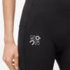 Soft bootleg pants in technical jersey Black