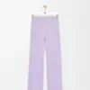 Soft bootleg pants in technical jersey Lilac Soft bootleg pants in technical jersey Lilac