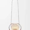 Square pocket in iraca palm and calfskin Natural/Tan
