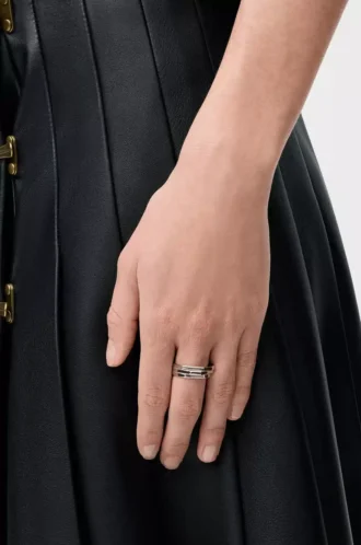 Stacked ring in sterling silver Silver