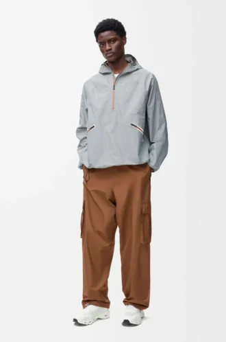 Storm anorak in technical shell Beige/Blue Storm anorak in technical shell Beige/Blue
