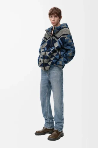 Straight leg jeans in denim Blue