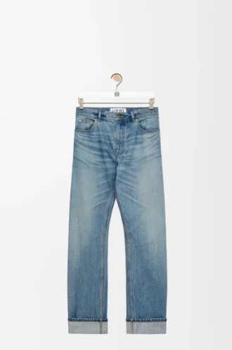 Straight leg jeans in denim Vintage Blue