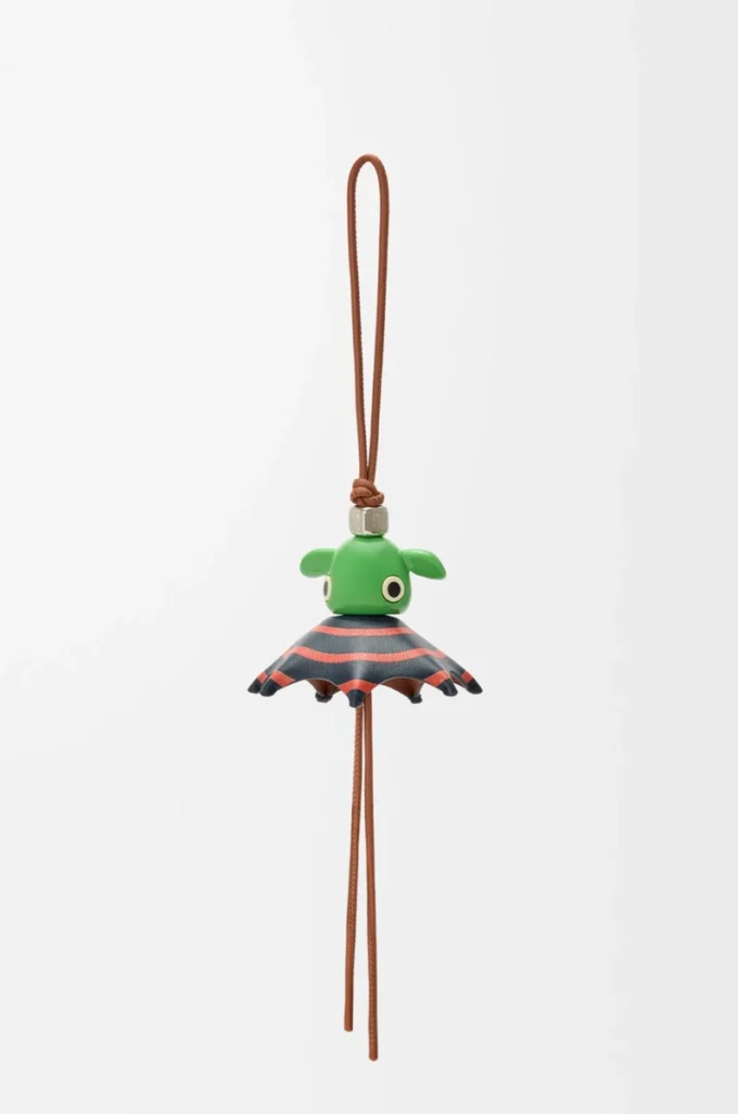 Stripey Puzz charm Tan/Green Stripey Puzz charm Tan/Green