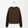 Sweater in cashmere Brown/Dark Brown