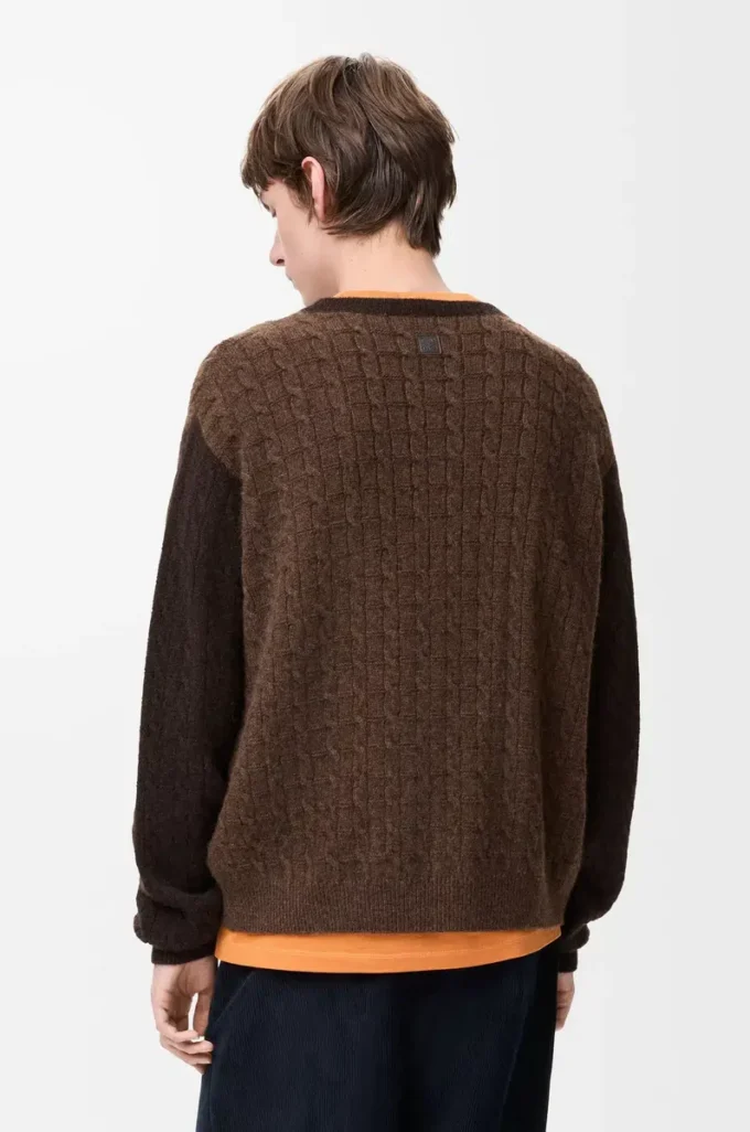 Sweater in cashmere Brown/Dark Brown